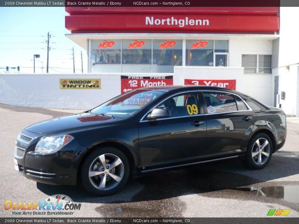 2009 Chevrolet Malibu LT Sedan Black Granite Metallic / Ebony Photo #1