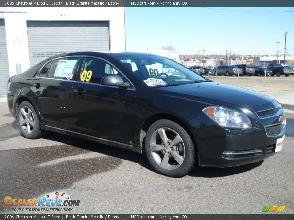 2009 Chevrolet Malibu LT Sedan Black Granite Metallic / Ebony Photo #3