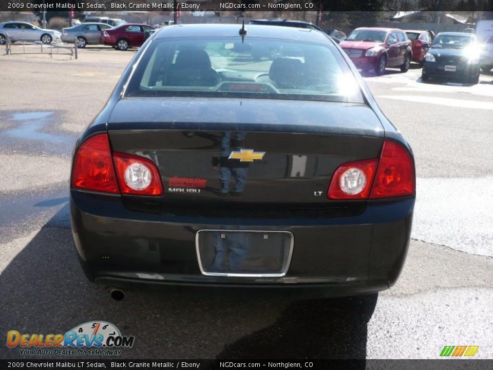2009 Chevrolet Malibu LT Sedan Black Granite Metallic / Ebony Photo #5