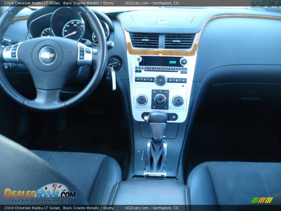2009 Chevrolet Malibu LT Sedan Black Granite Metallic / Ebony Photo #14