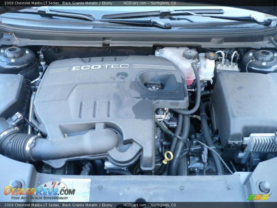 2009 Chevrolet Malibu LT Sedan Black Granite Metallic / Ebony Photo #16