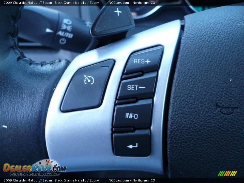 2009 Chevrolet Malibu LT Sedan Black Granite Metallic / Ebony Photo #19
