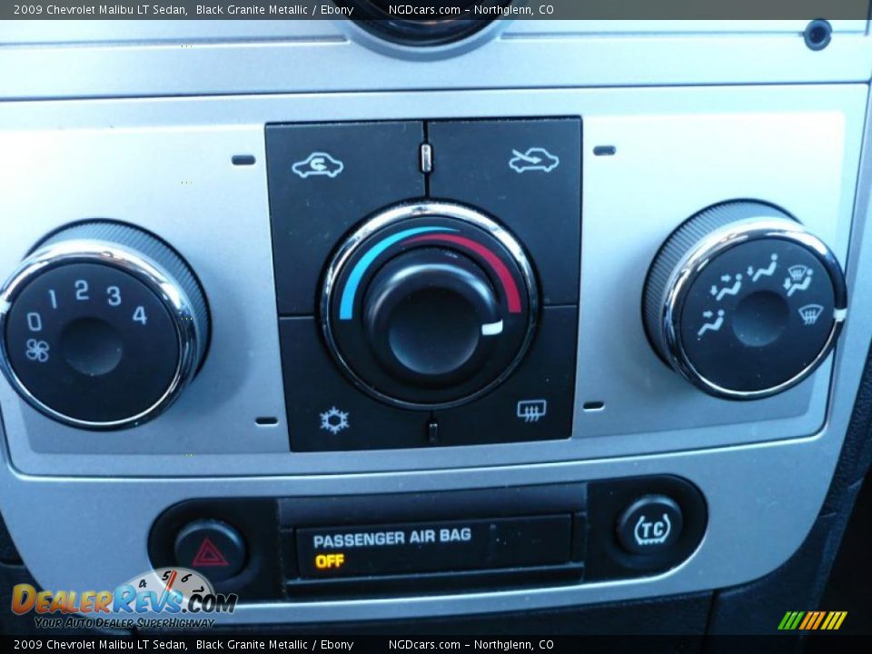 2009 Chevrolet Malibu LT Sedan Black Granite Metallic / Ebony Photo #22