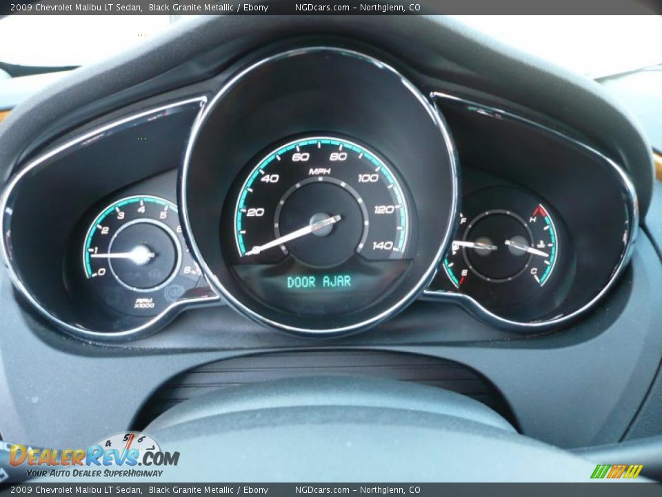 2009 Chevrolet Malibu LT Sedan Black Granite Metallic / Ebony Photo #25