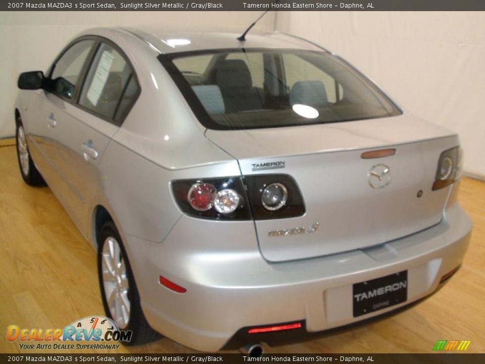 2007 Mazda MAZDA3 s Sport Sedan Sunlight Silver Metallic / Gray/Black Photo #10