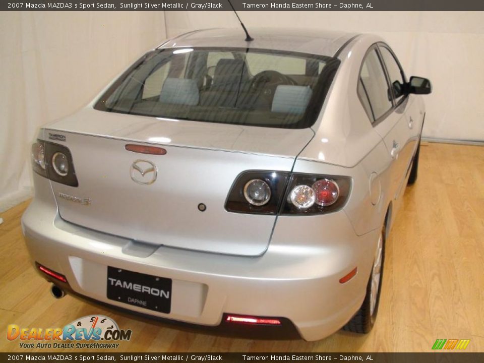 2007 Mazda MAZDA3 s Sport Sedan Sunlight Silver Metallic / Gray/Black Photo #11