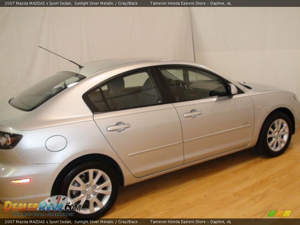 2007 Mazda MAZDA3 s Sport Sedan Sunlight Silver Metallic / Gray/Black Photo #13