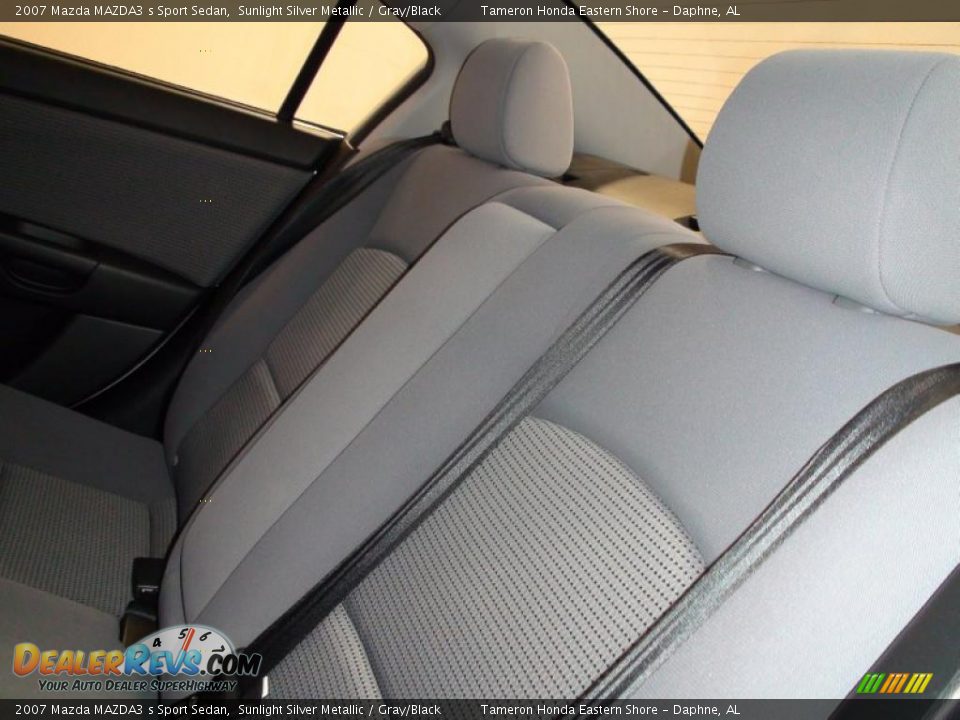 2007 Mazda MAZDA3 s Sport Sedan Sunlight Silver Metallic / Gray/Black Photo #26