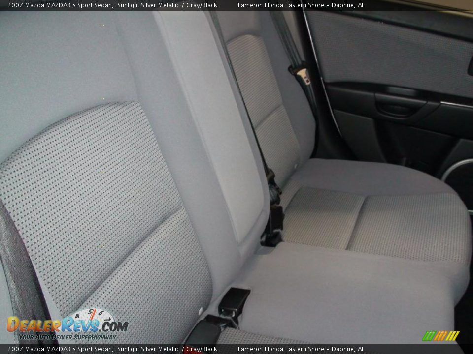2007 Mazda MAZDA3 s Sport Sedan Sunlight Silver Metallic / Gray/Black Photo #27