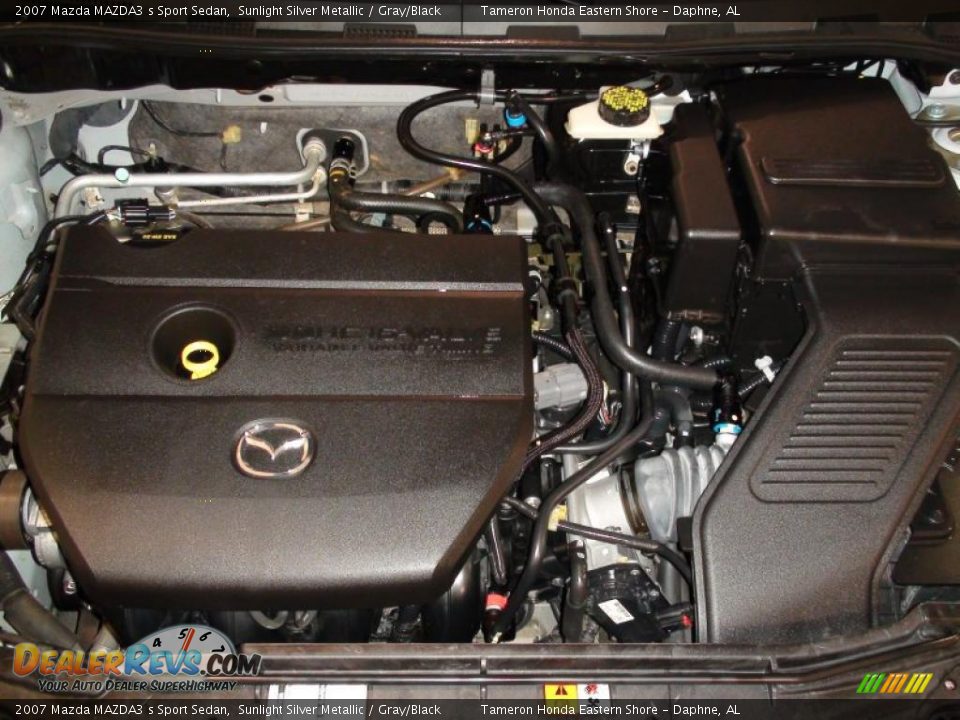 2007 Mazda MAZDA3 s Sport Sedan Sunlight Silver Metallic / Gray/Black Photo #30