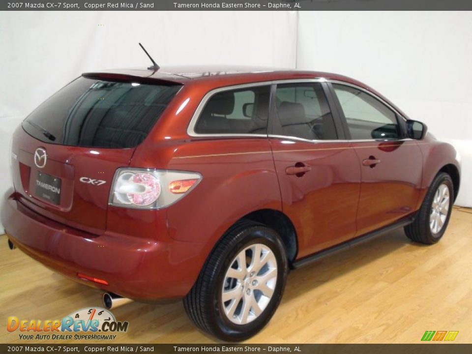 2007 Mazda CX-7 Sport Copper Red Mica / Sand Photo #8
