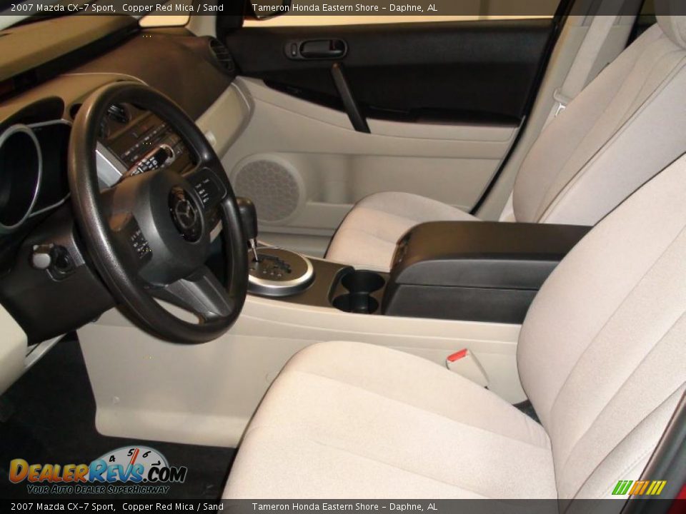 2007 Mazda CX-7 Sport Copper Red Mica / Sand Photo #10