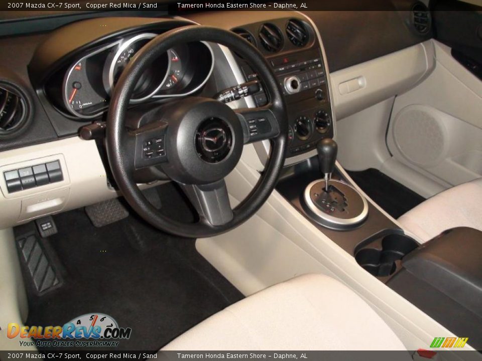 2007 Mazda CX-7 Sport Copper Red Mica / Sand Photo #11