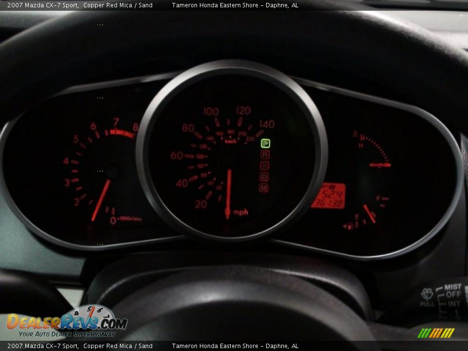 2007 Mazda CX-7 Sport Copper Red Mica / Sand Photo #14