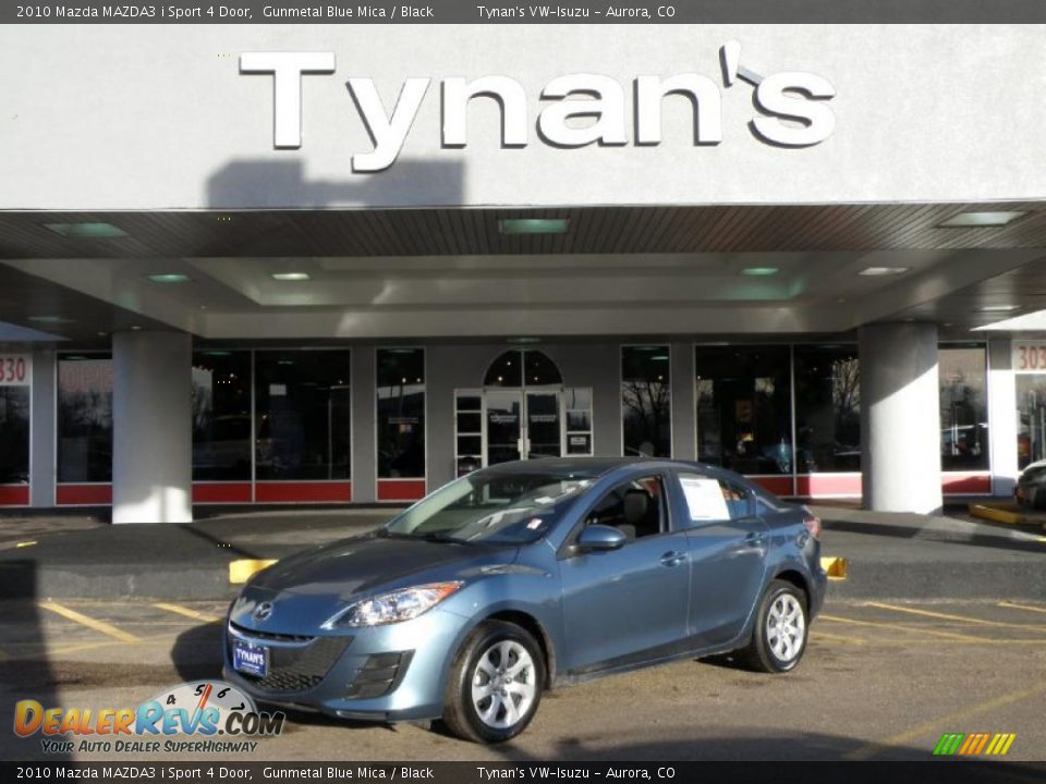 2010 Mazda MAZDA3 i Sport 4 Door Gunmetal Blue Mica / Black Photo #1