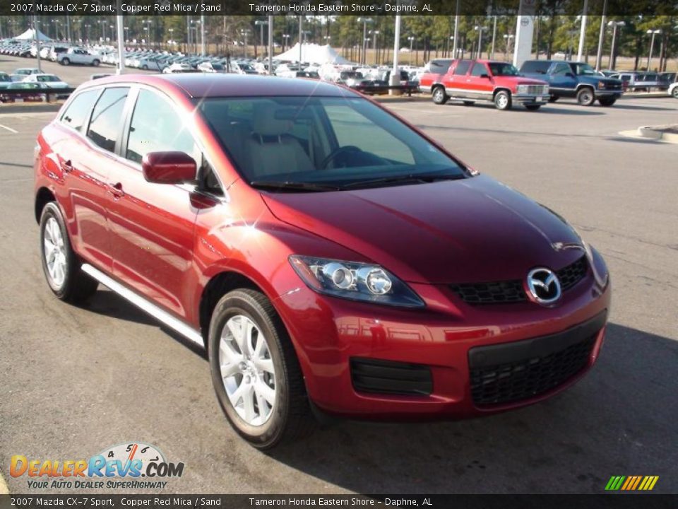 2007 Mazda CX-7 Sport Copper Red Mica / Sand Photo #28