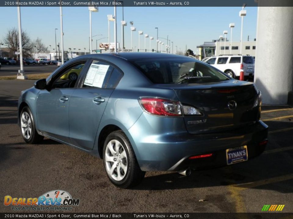 2010 Mazda MAZDA3 i Sport 4 Door Gunmetal Blue Mica / Black Photo #4