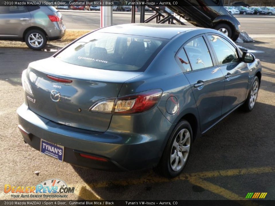 2010 Mazda MAZDA3 i Sport 4 Door Gunmetal Blue Mica / Black Photo #6