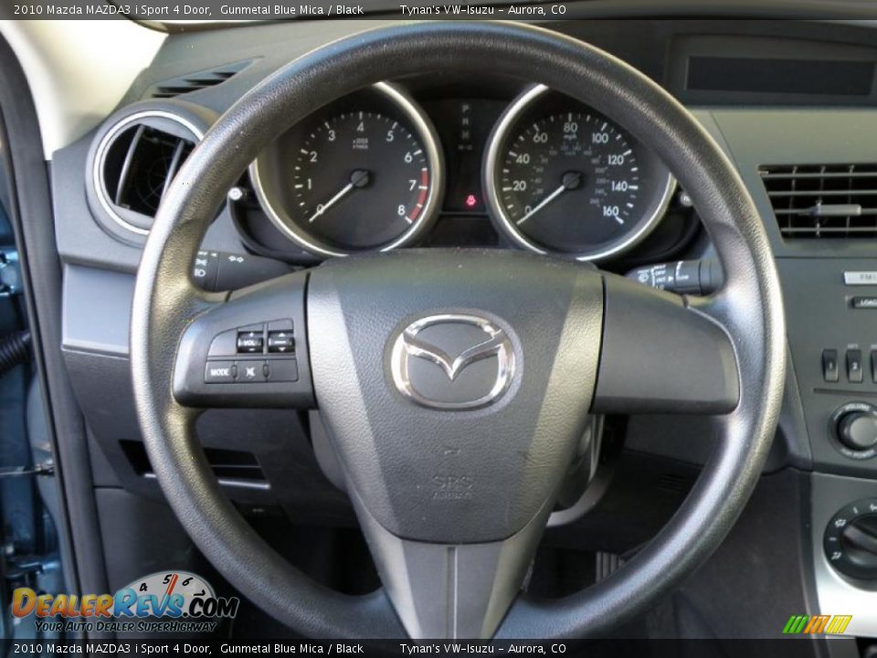 2010 Mazda MAZDA3 i Sport 4 Door Gunmetal Blue Mica / Black Photo #10
