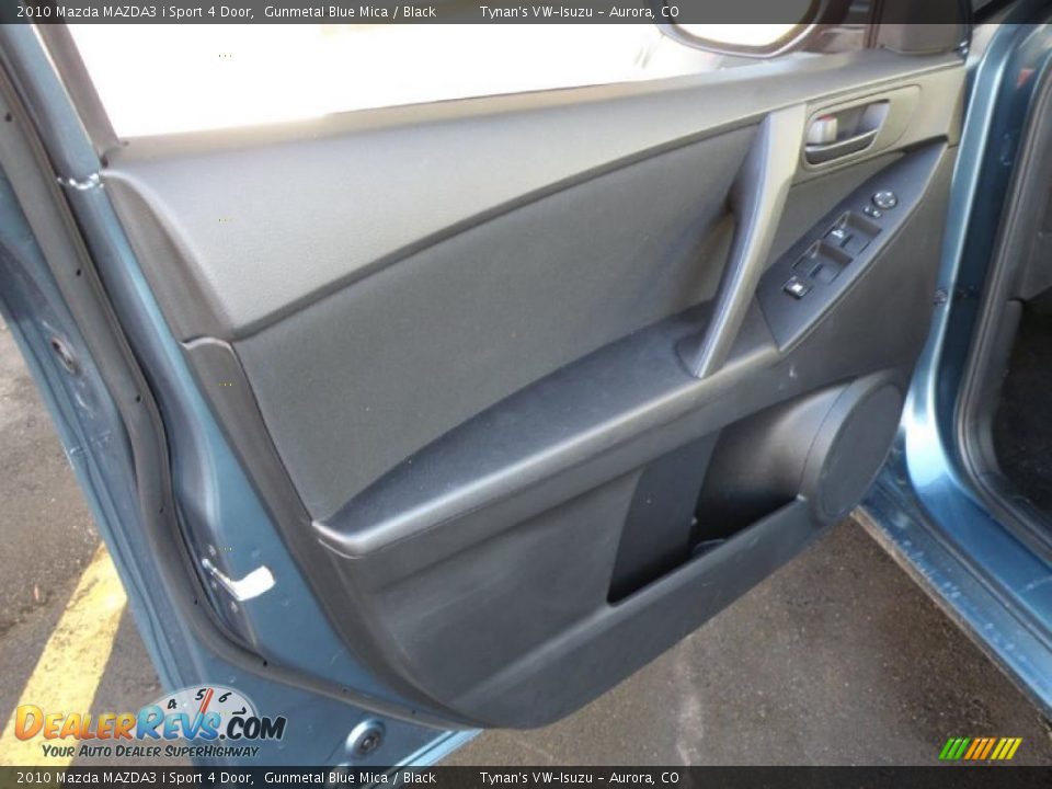 2010 Mazda MAZDA3 i Sport 4 Door Gunmetal Blue Mica / Black Photo #13
