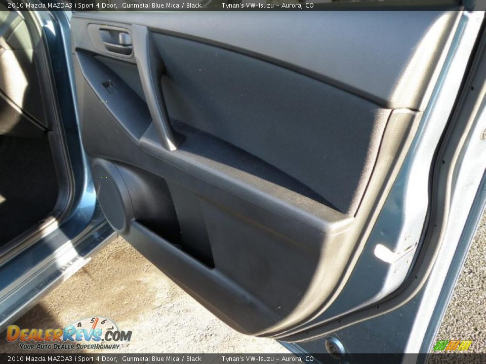 2010 Mazda MAZDA3 i Sport 4 Door Gunmetal Blue Mica / Black Photo #15
