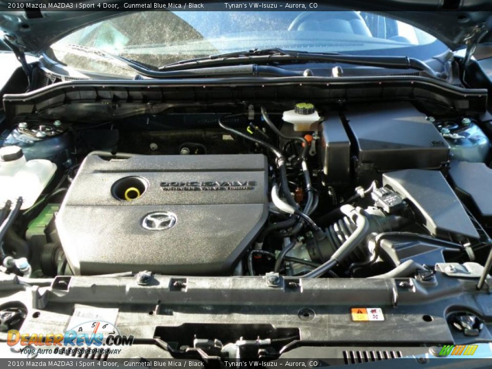2010 Mazda MAZDA3 i Sport 4 Door Gunmetal Blue Mica / Black Photo #16