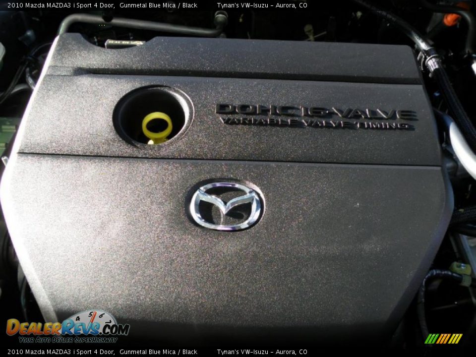 2010 Mazda MAZDA3 i Sport 4 Door Gunmetal Blue Mica / Black Photo #17
