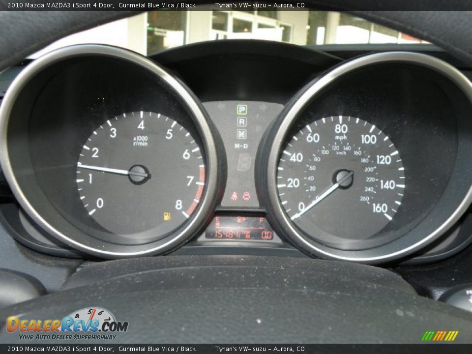 2010 Mazda MAZDA3 i Sport 4 Door Gunmetal Blue Mica / Black Photo #19