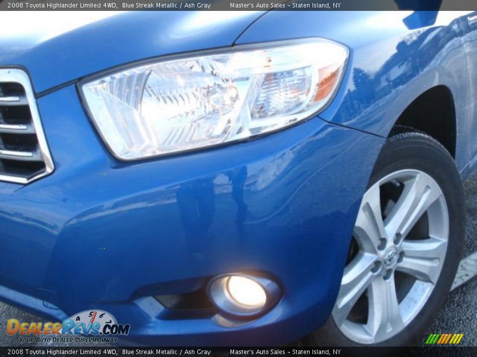 2008 Toyota Highlander Limited 4WD Blue Streak Metallic / Ash Gray Photo #2