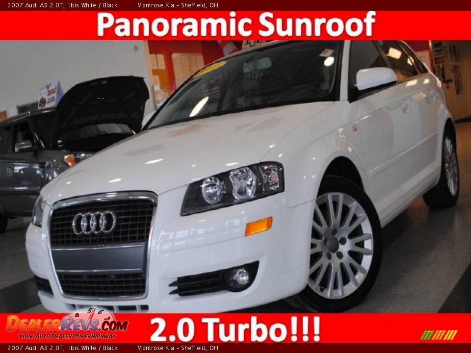 2007 Audi A3 2.0T Ibis White / Black Photo #1