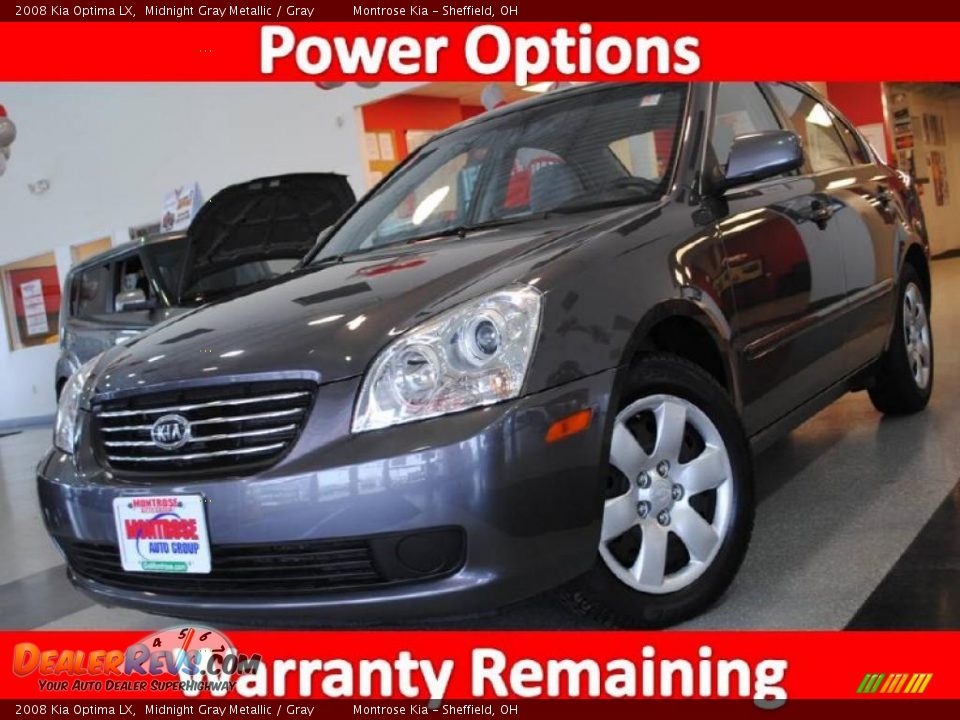 2008 Kia Optima LX Midnight Gray Metallic / Gray Photo #1