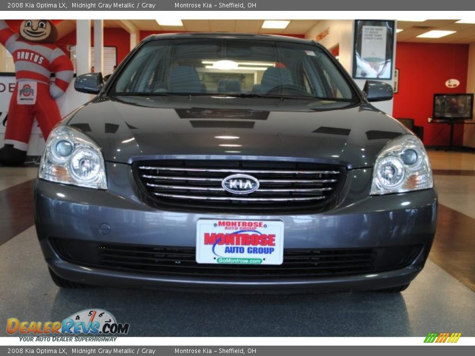 2008 Kia Optima LX Midnight Gray Metallic / Gray Photo #12