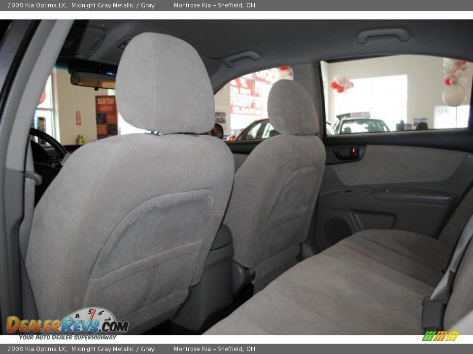 2008 Kia Optima LX Midnight Gray Metallic / Gray Photo #17