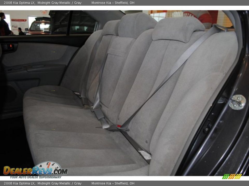 2008 Kia Optima LX Midnight Gray Metallic / Gray Photo #18