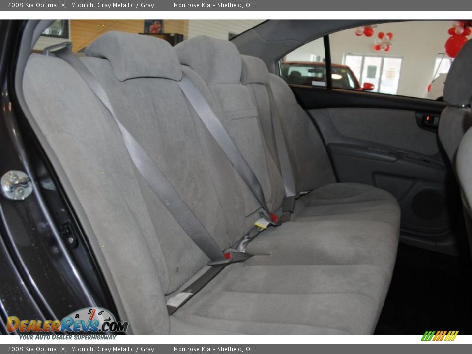 2008 Kia Optima LX Midnight Gray Metallic / Gray Photo #19