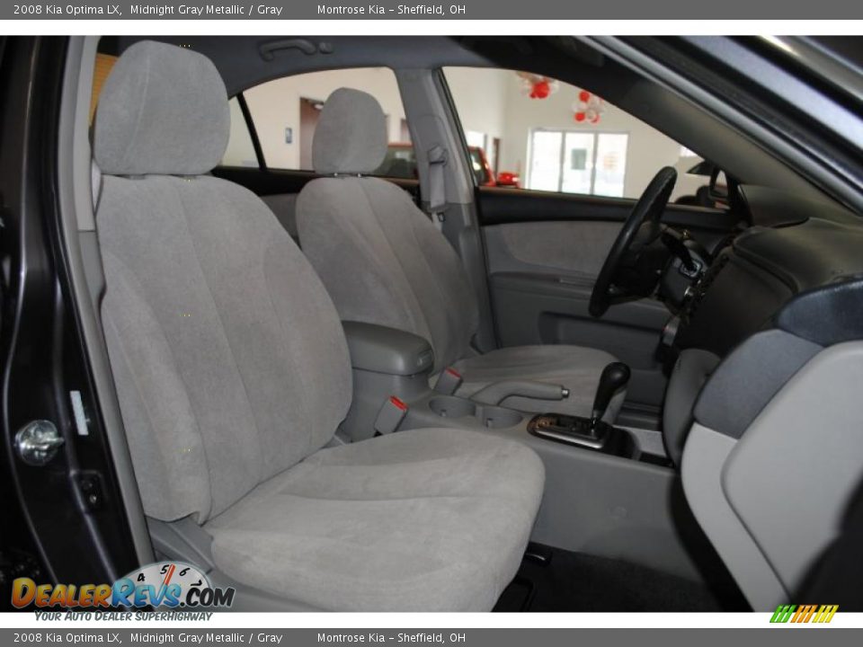 2008 Kia Optima LX Midnight Gray Metallic / Gray Photo #21