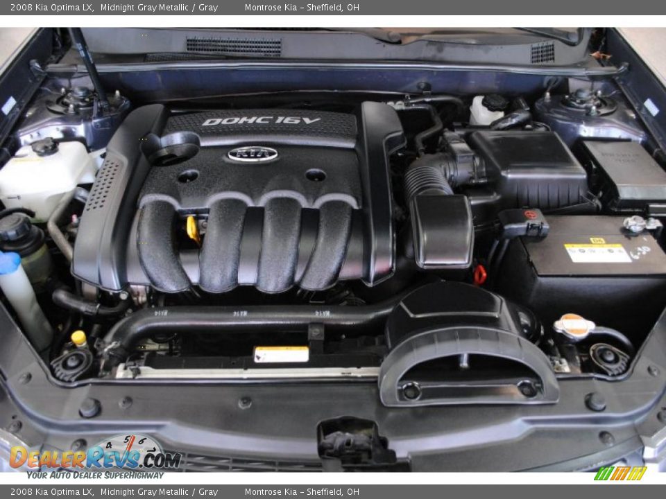 2008 Kia Optima LX Midnight Gray Metallic / Gray Photo #23