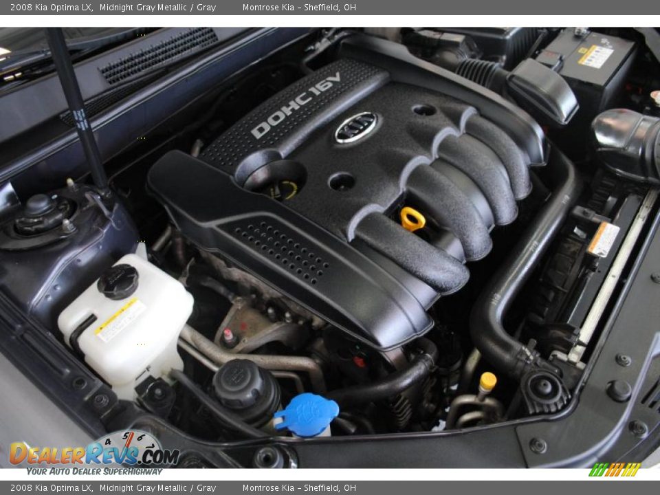 2008 Kia Optima LX Midnight Gray Metallic / Gray Photo #24