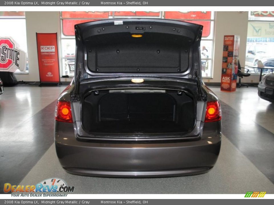 2008 Kia Optima LX Midnight Gray Metallic / Gray Photo #26