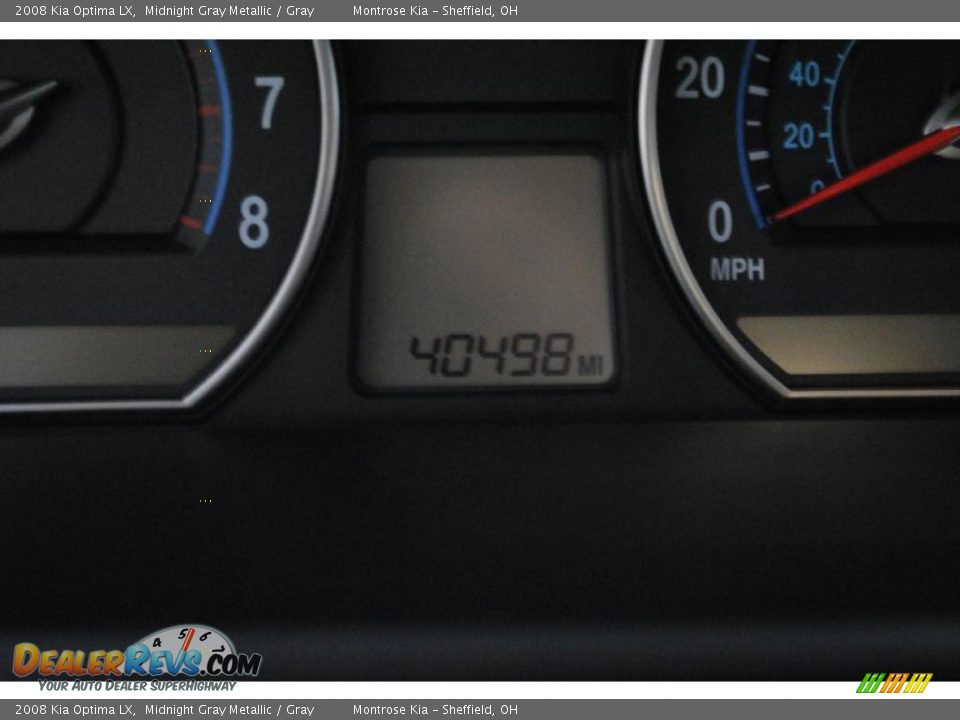 2008 Kia Optima LX Midnight Gray Metallic / Gray Photo #28