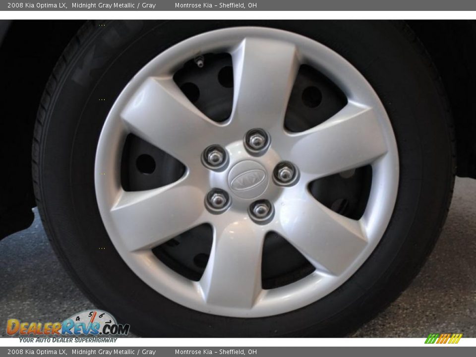 2008 Kia Optima LX Midnight Gray Metallic / Gray Photo #30