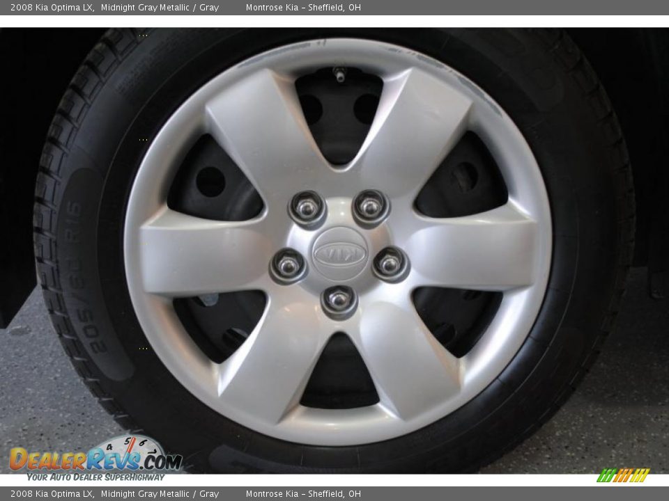 2008 Kia Optima LX Midnight Gray Metallic / Gray Photo #31