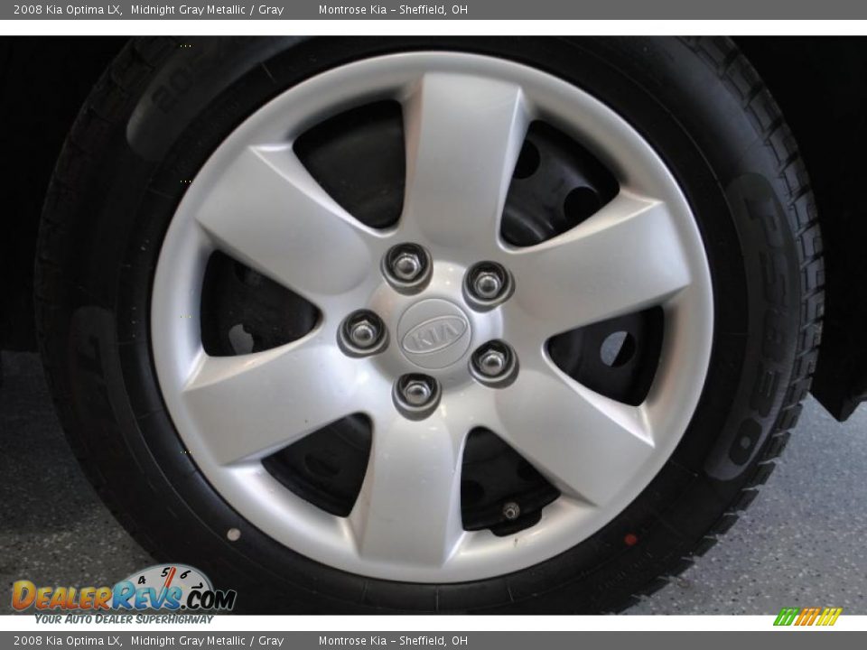 2008 Kia Optima LX Midnight Gray Metallic / Gray Photo #33