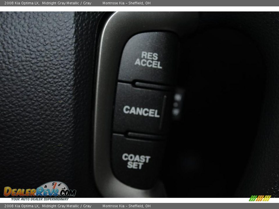 2008 Kia Optima LX Midnight Gray Metallic / Gray Photo #36