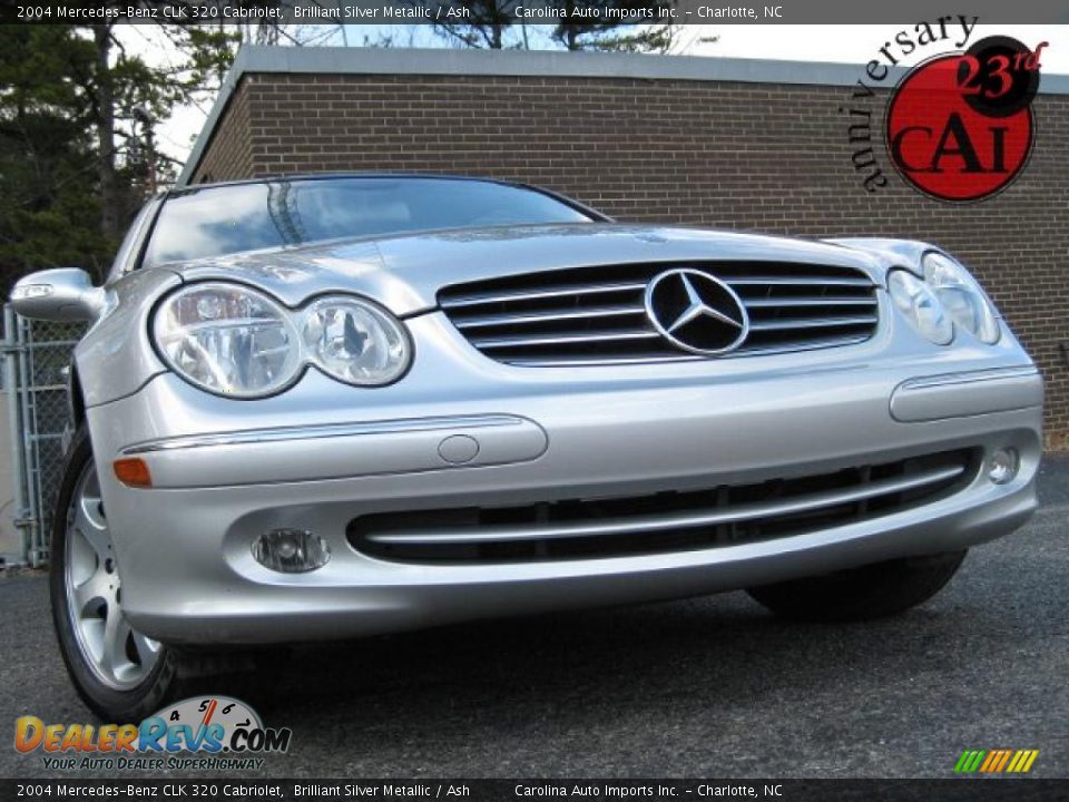 2004 Mercedes-Benz CLK 320 Cabriolet Brilliant Silver Metallic / Ash Photo #1