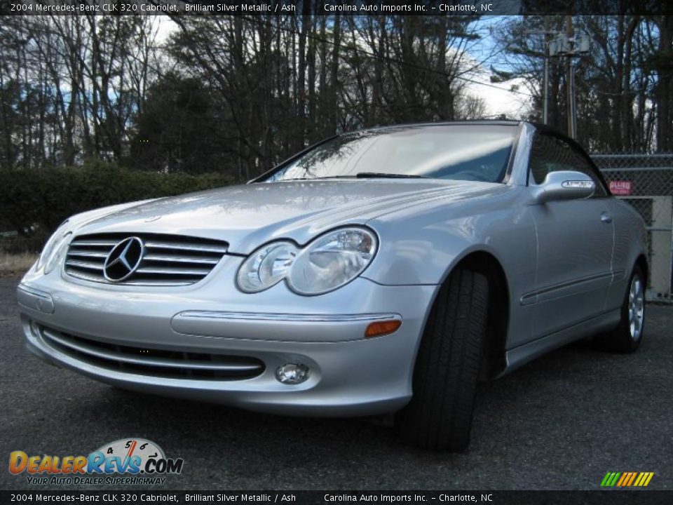 2004 Mercedes-Benz CLK 320 Cabriolet Brilliant Silver Metallic / Ash Photo #4