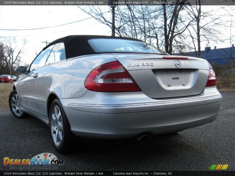 2004 Mercedes-Benz CLK 320 Cabriolet Brilliant Silver Metallic / Ash Photo #6