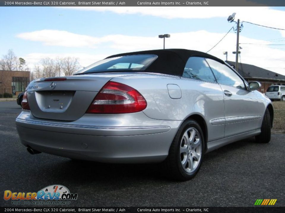2004 Mercedes-Benz CLK 320 Cabriolet Brilliant Silver Metallic / Ash Photo #8