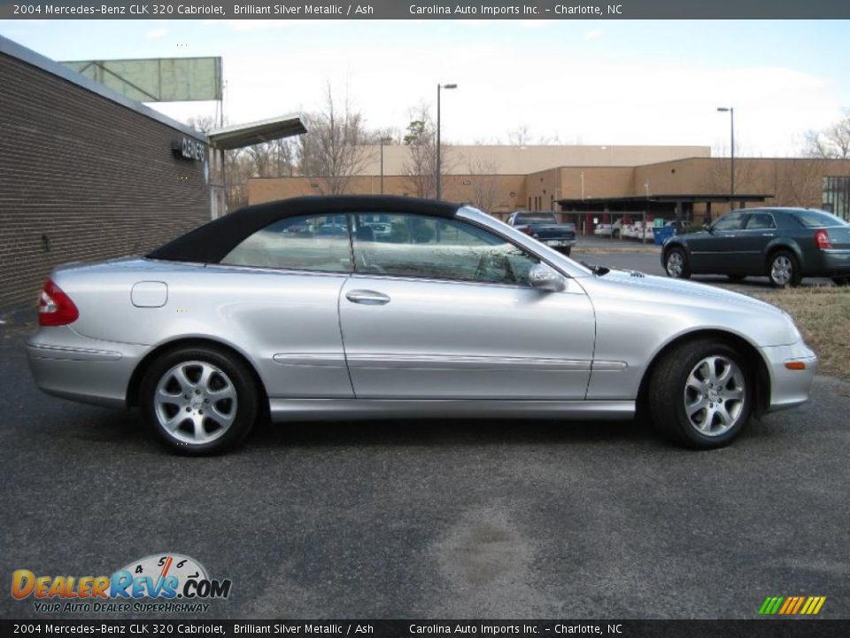 2004 Mercedes-Benz CLK 320 Cabriolet Brilliant Silver Metallic / Ash Photo #9