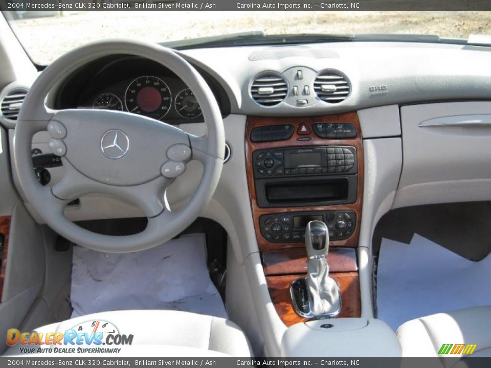 2004 Mercedes-Benz CLK 320 Cabriolet Brilliant Silver Metallic / Ash Photo #11